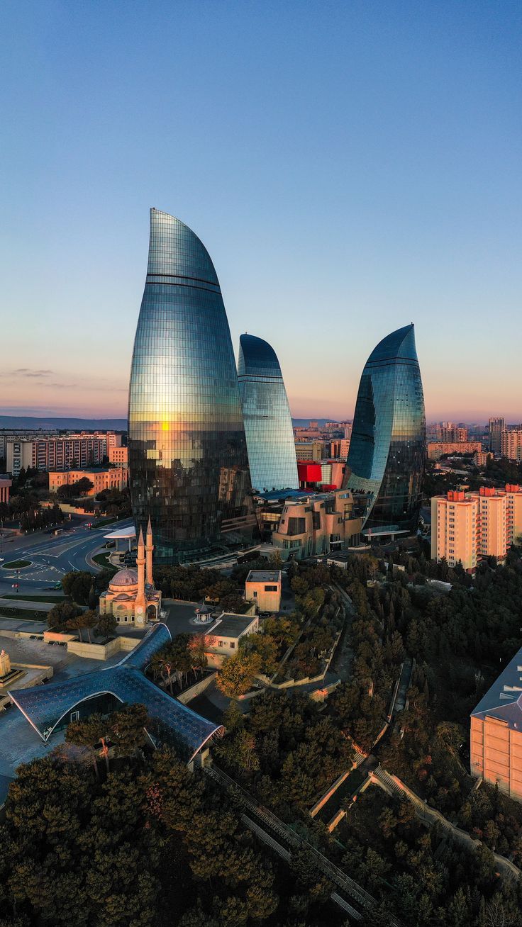 Flame Towers Baku Azerbaijan